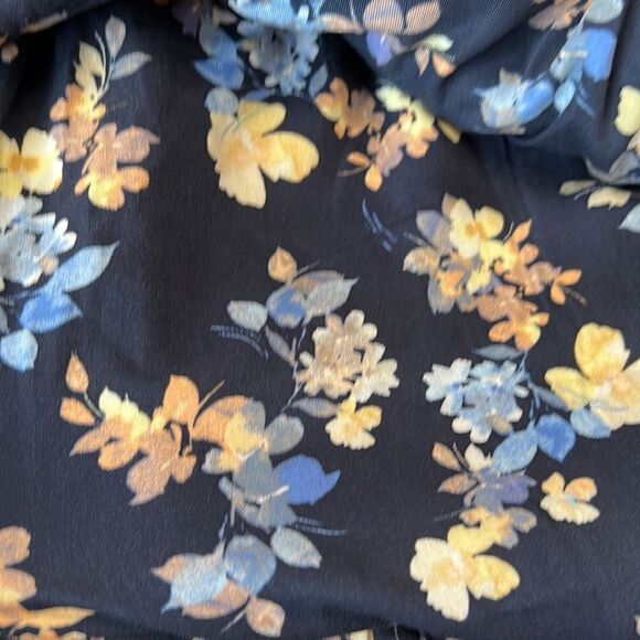 JESSICA SIMPSON Soft Pull-On Floral Pant Pockets Blue Size XXL Elastic Waist - Picture 3 of 13